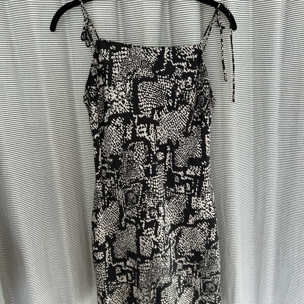 Zara Black and White Mini Dress